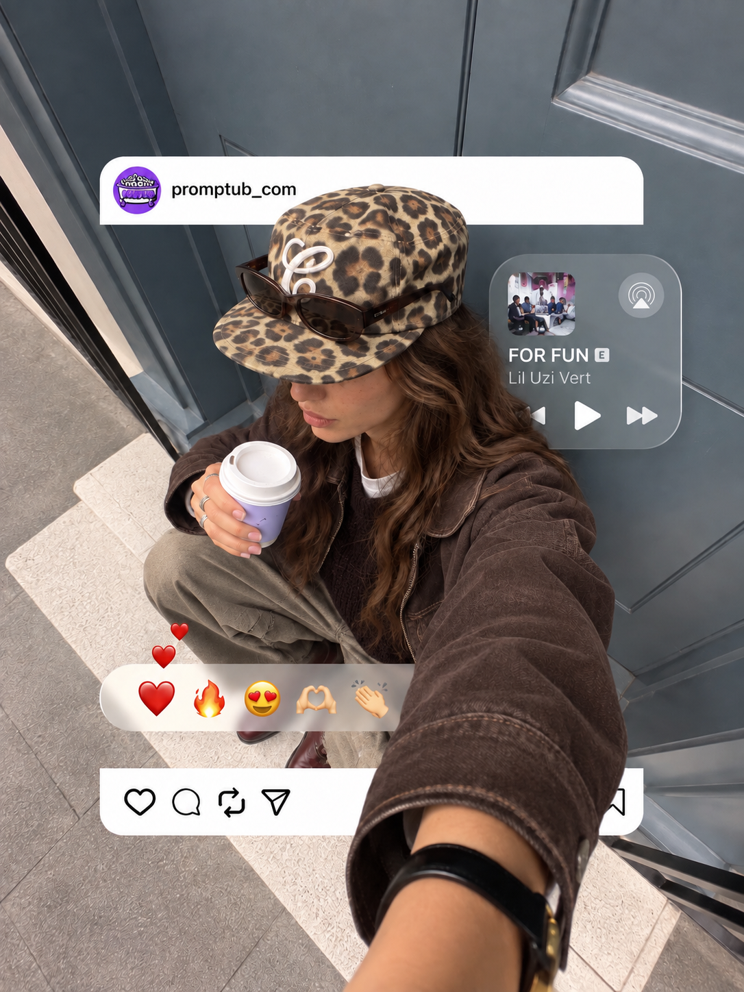 turn your photo into Instagram editorial post with your own character and styling. — reference image 3