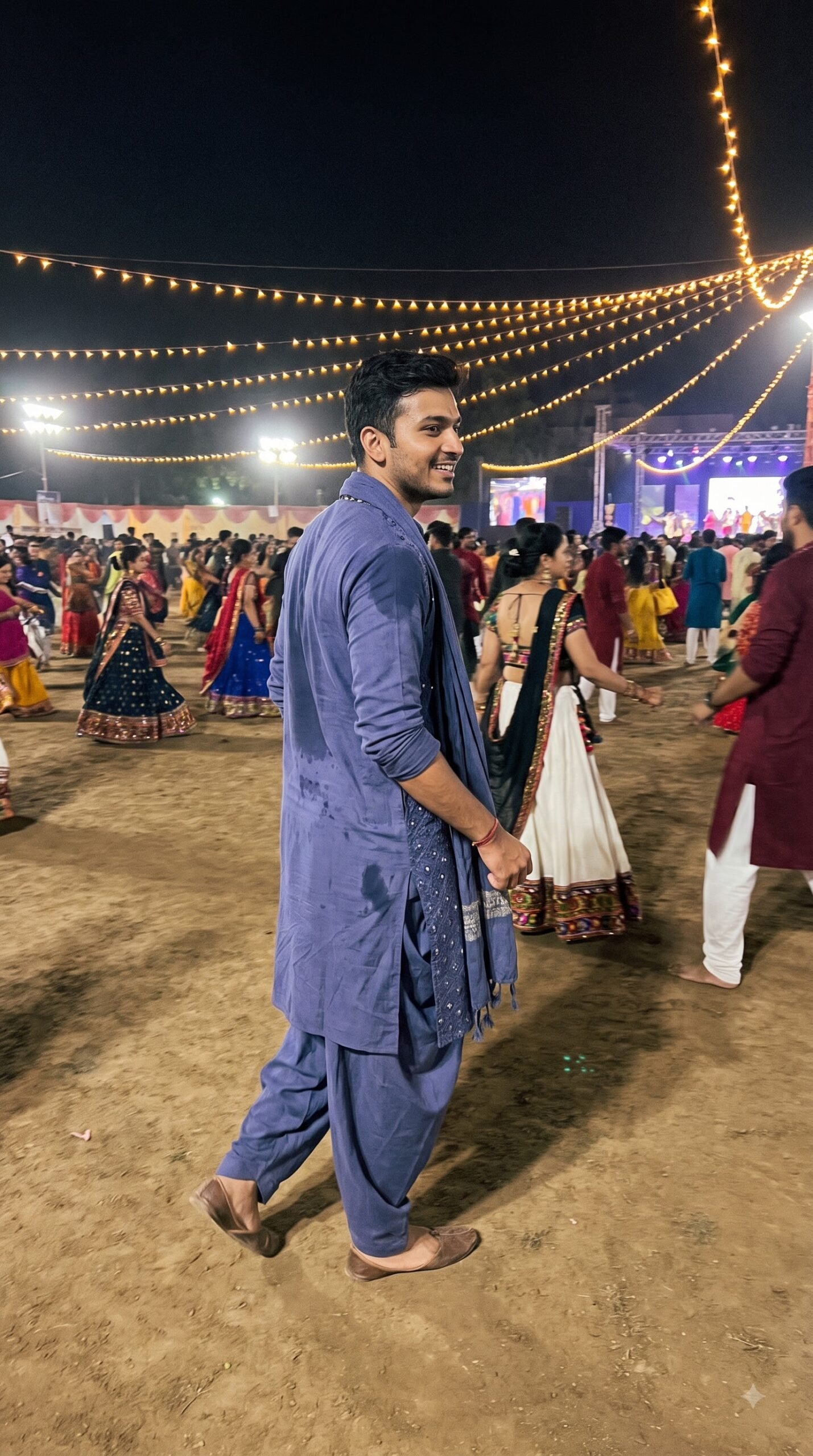 Last Garba Round Before Midnight — Cinematic Navratri AI Photo Prompt — example result