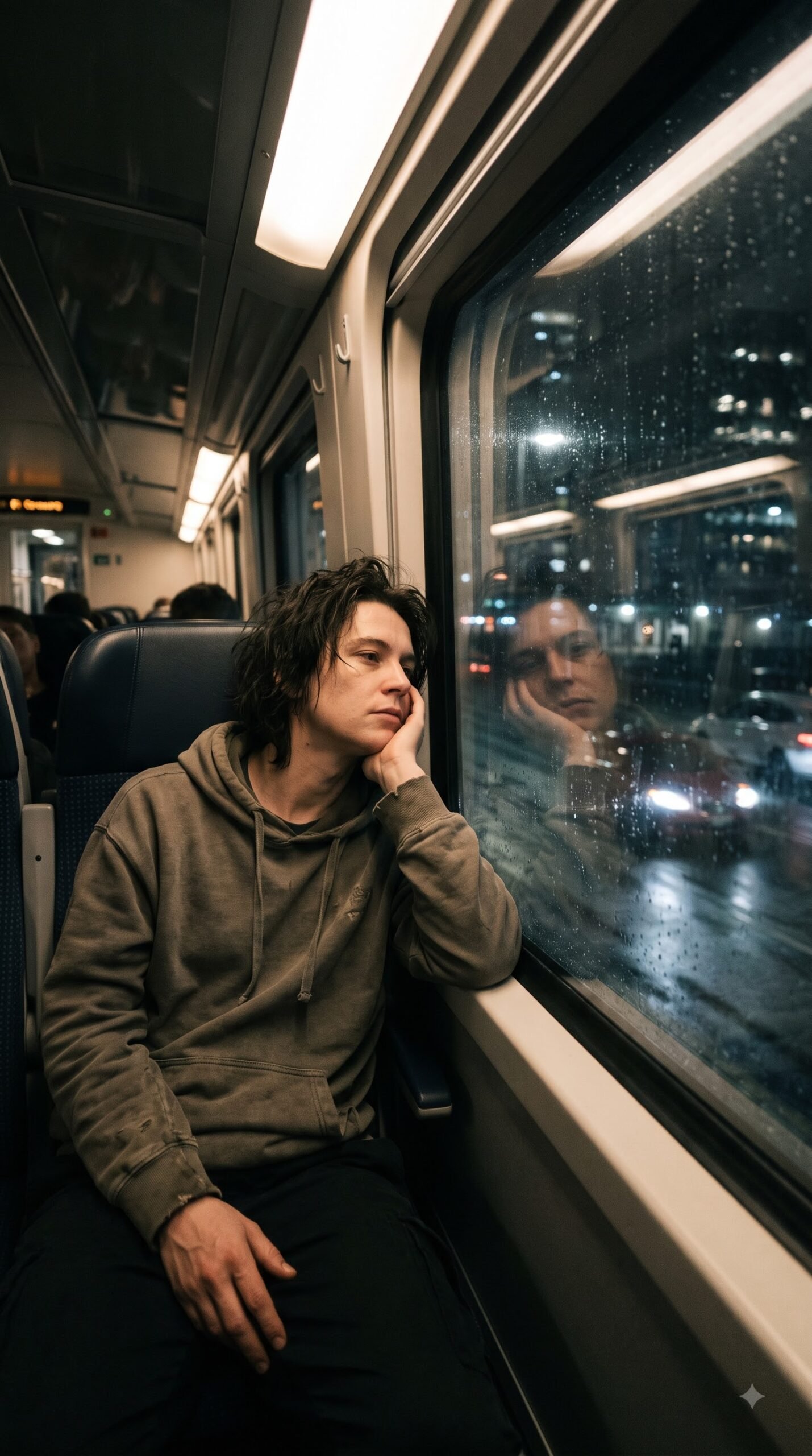 Rainy Train Window Photo For Male And Female Easy to Use Prompt — Gemini result 2