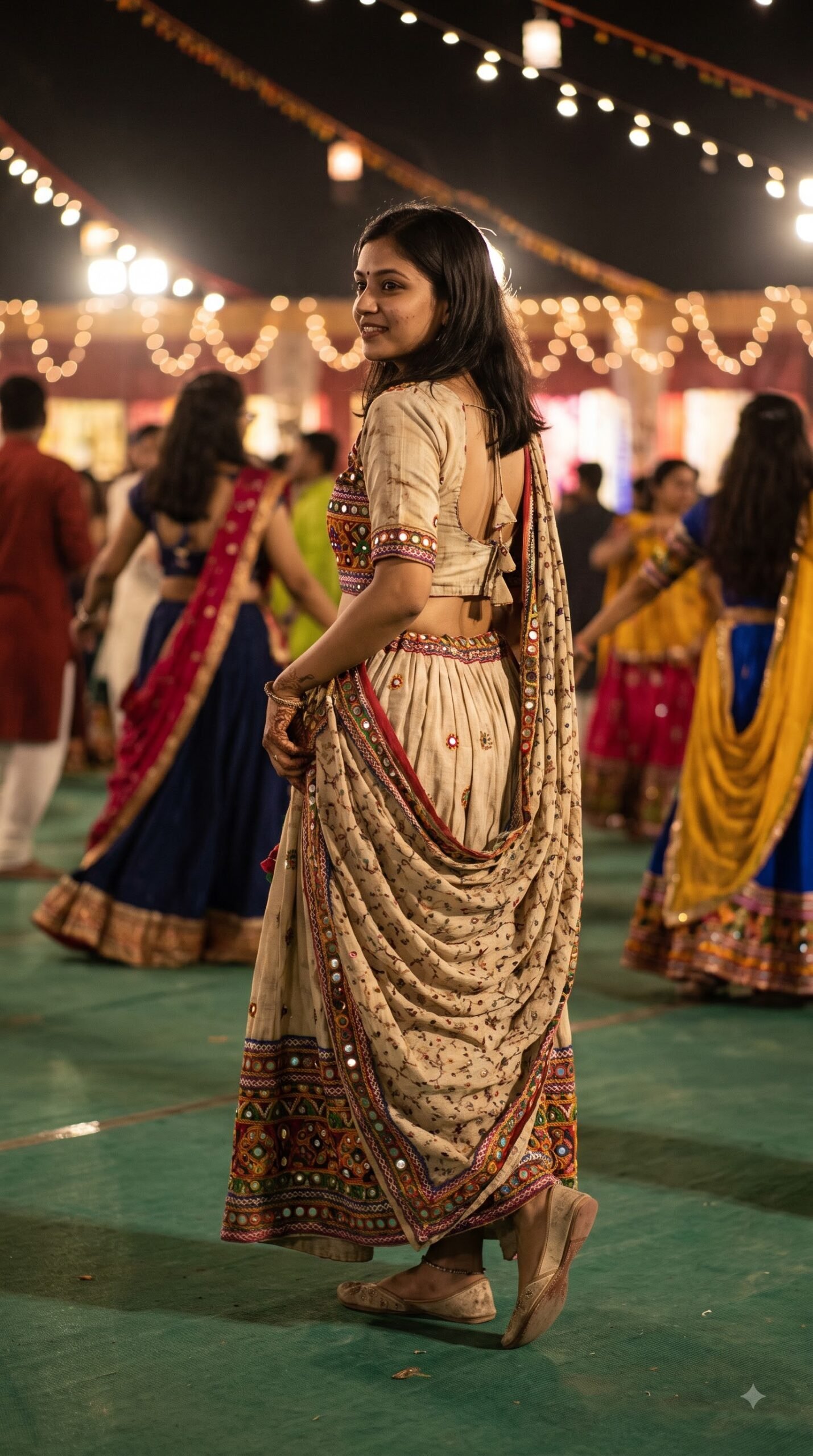 Last Garba Round Before Midnight — Cinematic Navratri AI Photo Prompt — example result