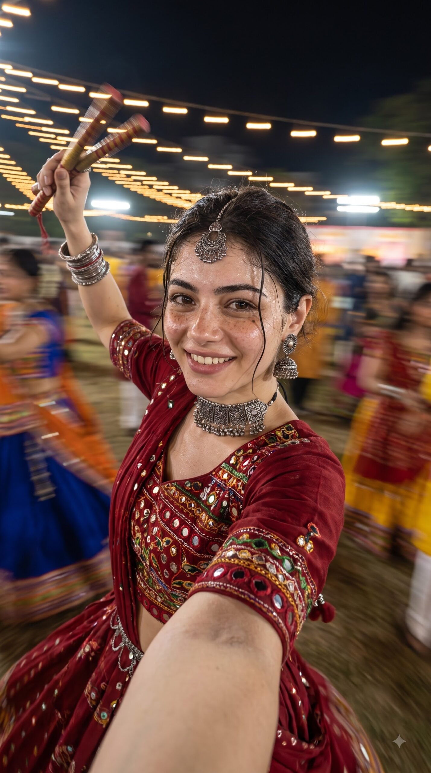Turn your normal image into navratri selfie photo — Gemini result 1
