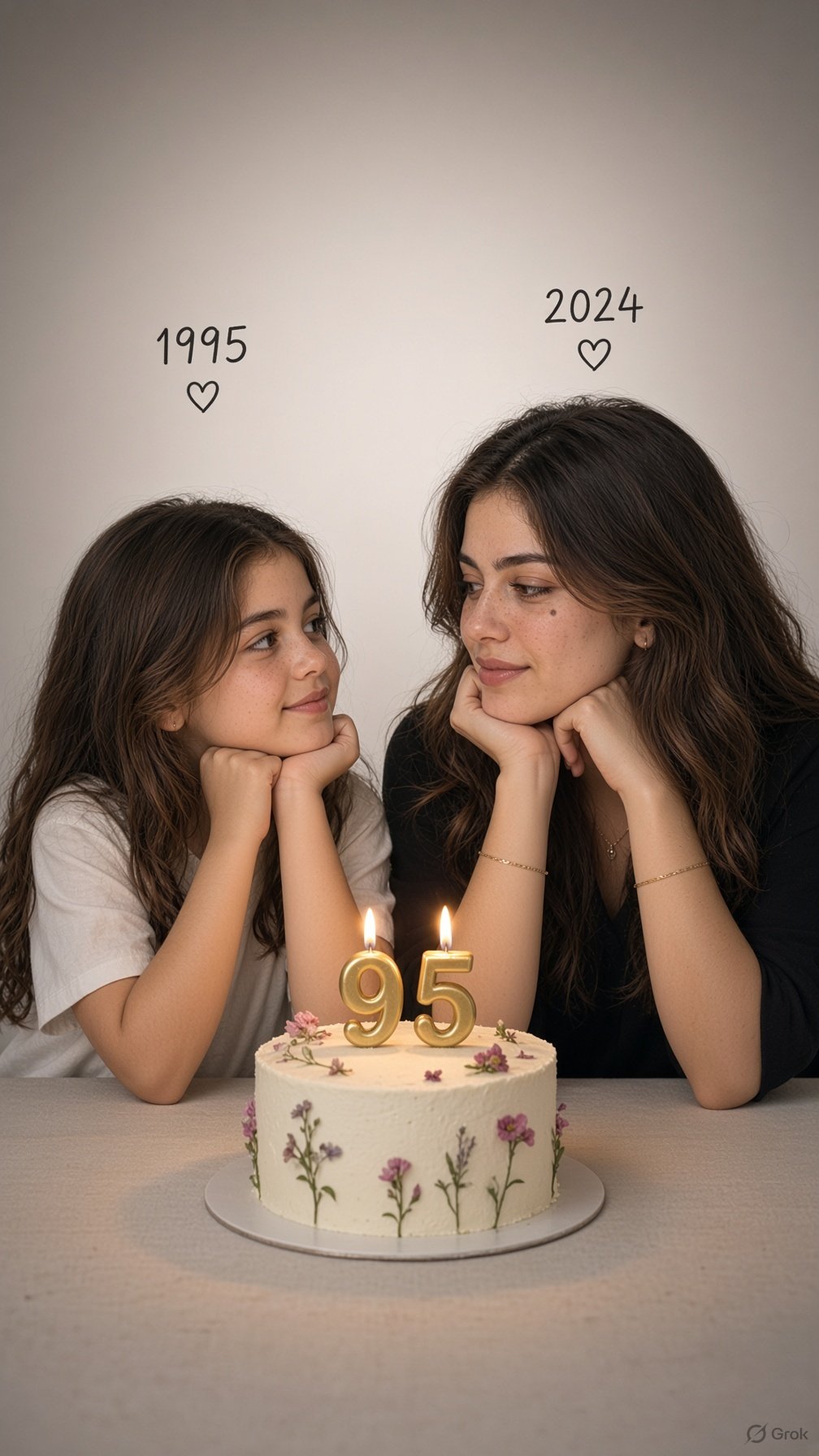 Birthday Then And Now image for birthday stories — Grok result 1