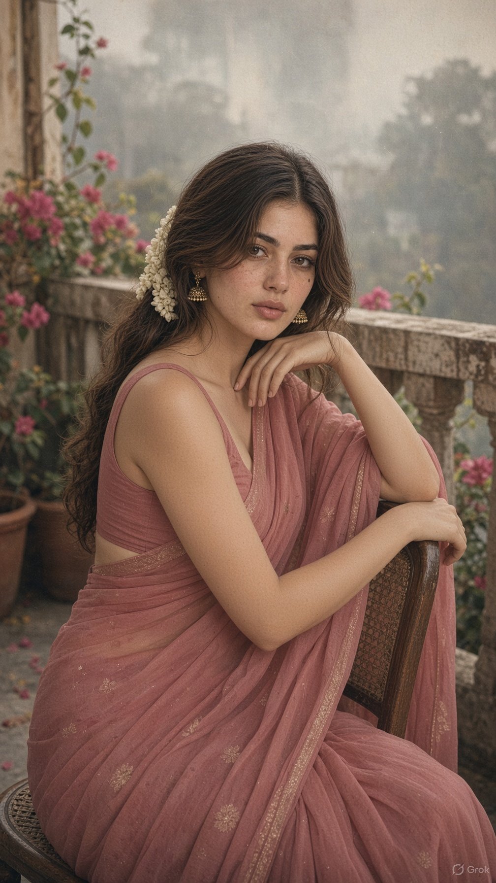 Retro Bollywood Portrait Prompt — Grok result 1