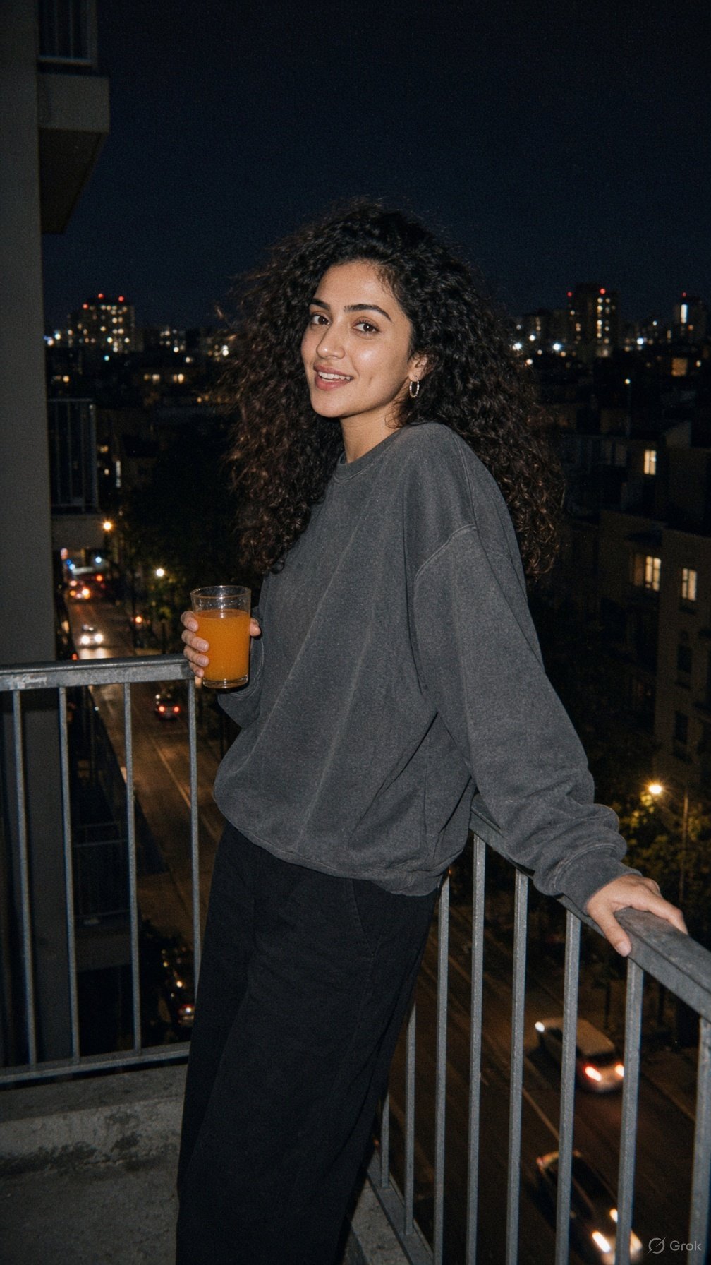 How to make Midnight Balcony Flash image using single prompt — Grok result 1