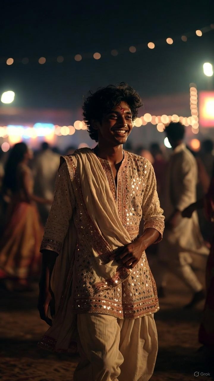 Last Garba Round Before Midnight — Cinematic Navratri AI Photo Prompt — example result