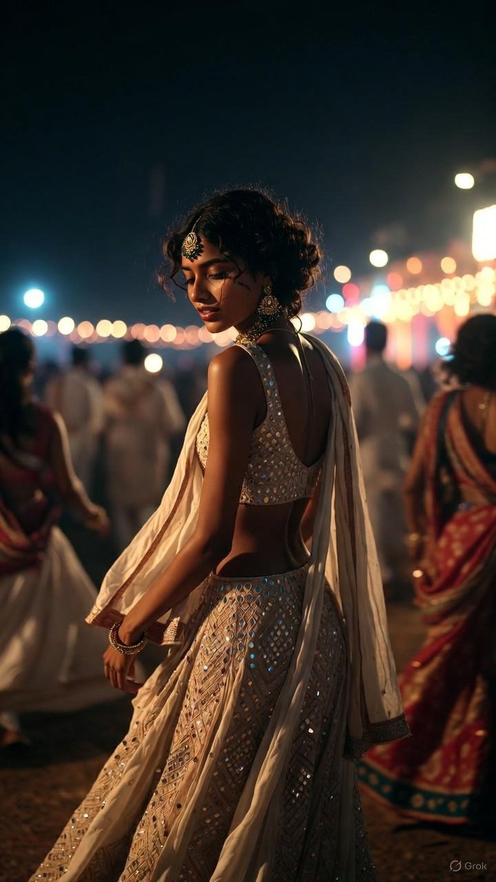 Last Garba Round Before Midnight — Cinematic Navratri AI Photo Prompt — example result