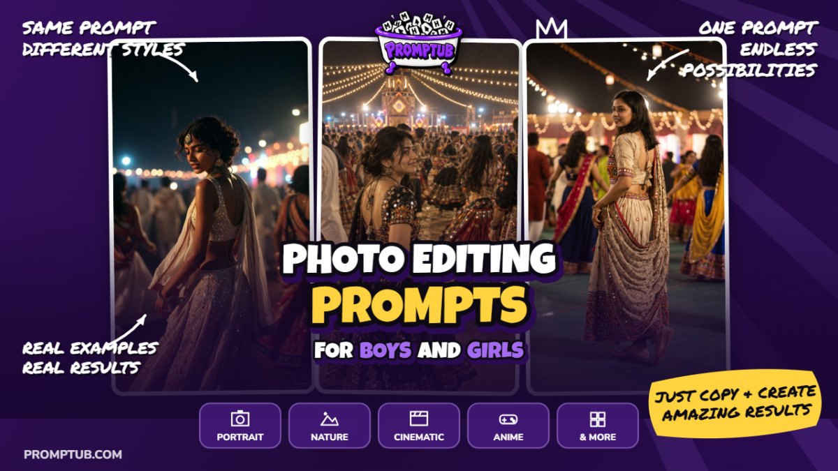 Last Garba Round Before Midnight — Cinematic Navratri AI Photo Prompt — AI generated preview