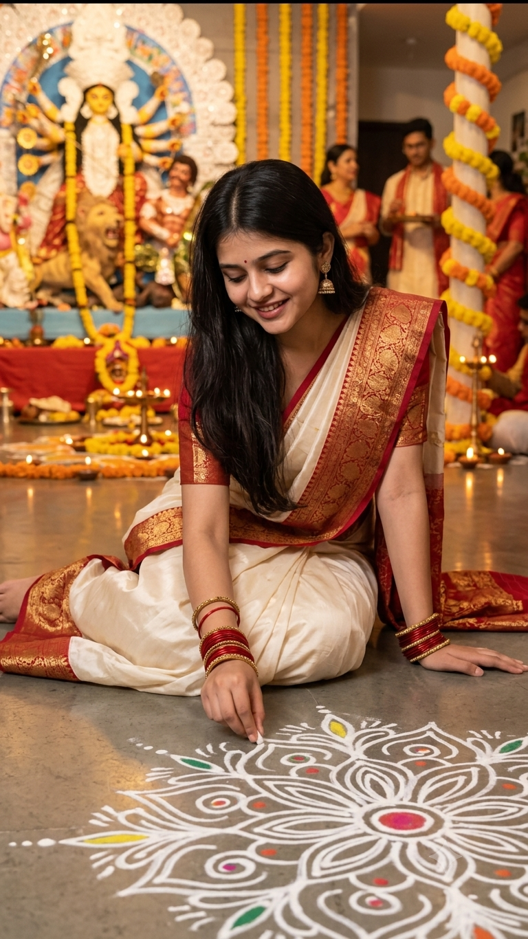 Make Navratri Special Durga Puja AI Photo Prompt — Gemini result 1